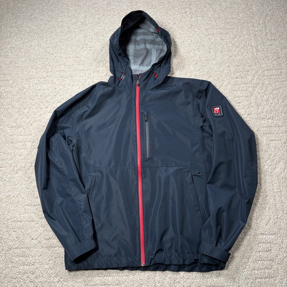 Chick-fil-A Tanasbourne Rain Parka Unisex Hooded Jacket Navy